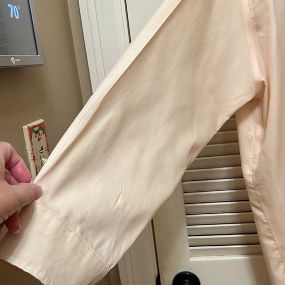 11. Pronto•Uomo Mens Dress Shirt in Light Peach - Picture 6 of 14
